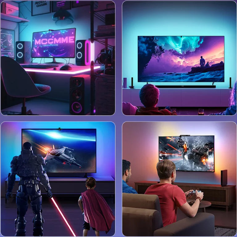 DC12V 5050 Wireless App Sensor TV Screen Color Capture Sync Smart Remote RGB Dream Color