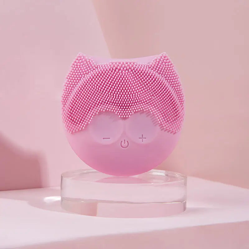 N19 Electric Facial Cleansing Brush Silicone Face Cleanser Pore Cleaner Facial Scrubber