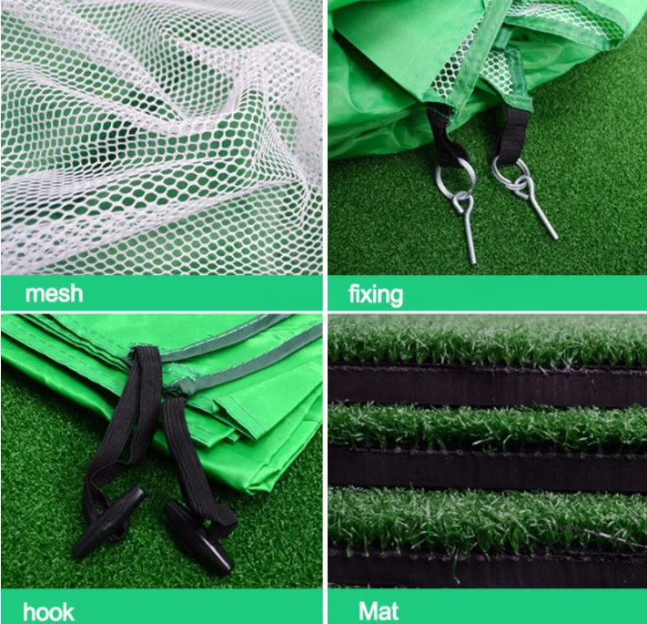 Portable Golf Swing Trainer Hitting Practice Nets Target Backyard Driving Range Training
