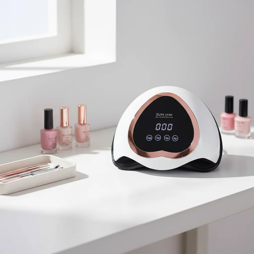 UV LED Nail Lamp 57 LEDs Fast Curing Dryer 365 Nm 405 Nm Display Screen Portable Gel