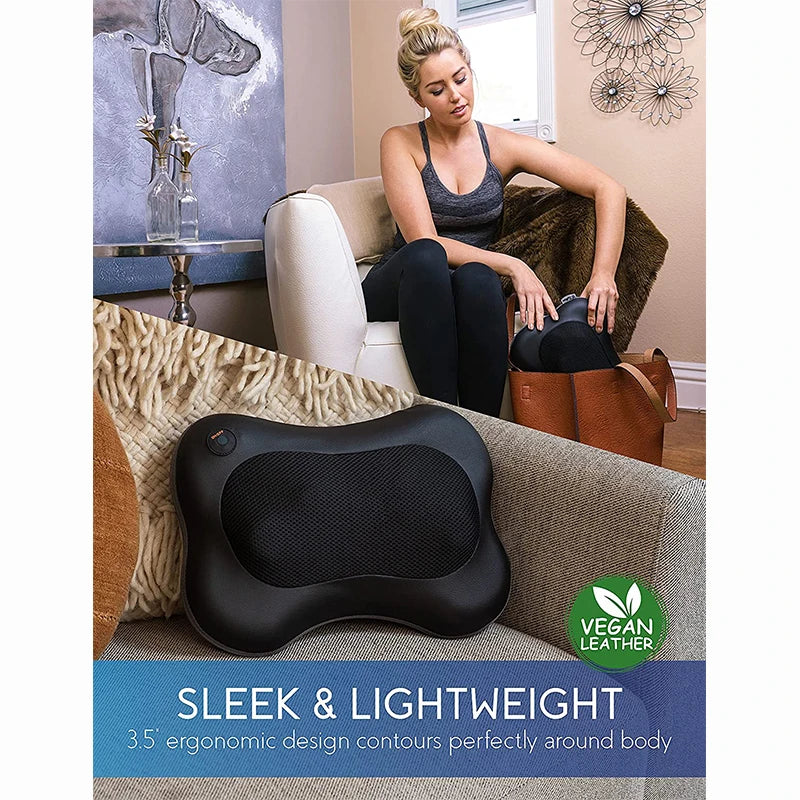 Home Shiatsu Shoulder Back Neck Massager Deep Tissue Kneading Electric Vibrator Infrared