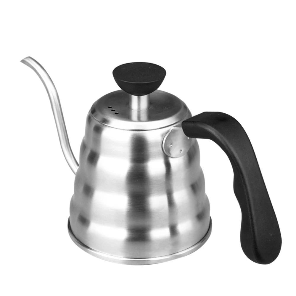 PTFE Black 1200ml Stainless Steel Gooseneck Spout Manual Pour Over Kettle Cloud Shaped