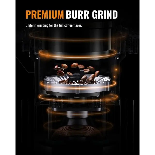 Molino De Cafe 32 Electric Grinding Display Black Timer Electric Coffee Bean Burr Grinder