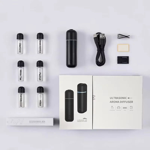 Saintdelan B2B Market Portable Rechargeable Car Air Scent Machine Ultrasonic Car Water