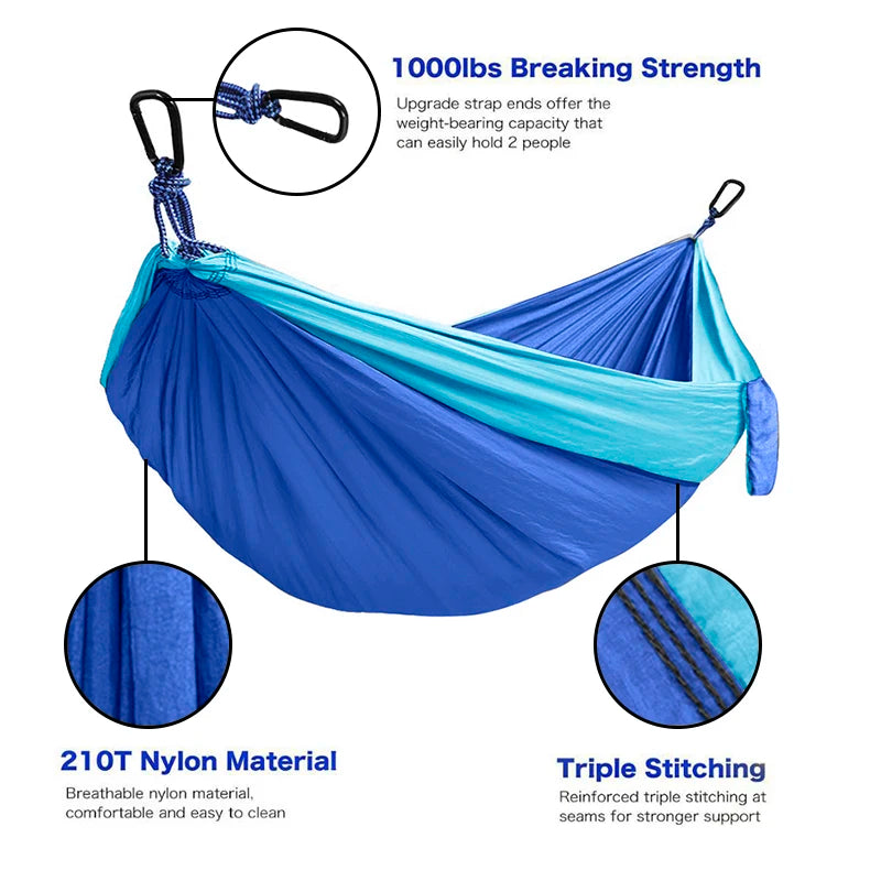 Fast Delivery Custom Double and Single Travel Lightweight Outdoors Camping Hammocks