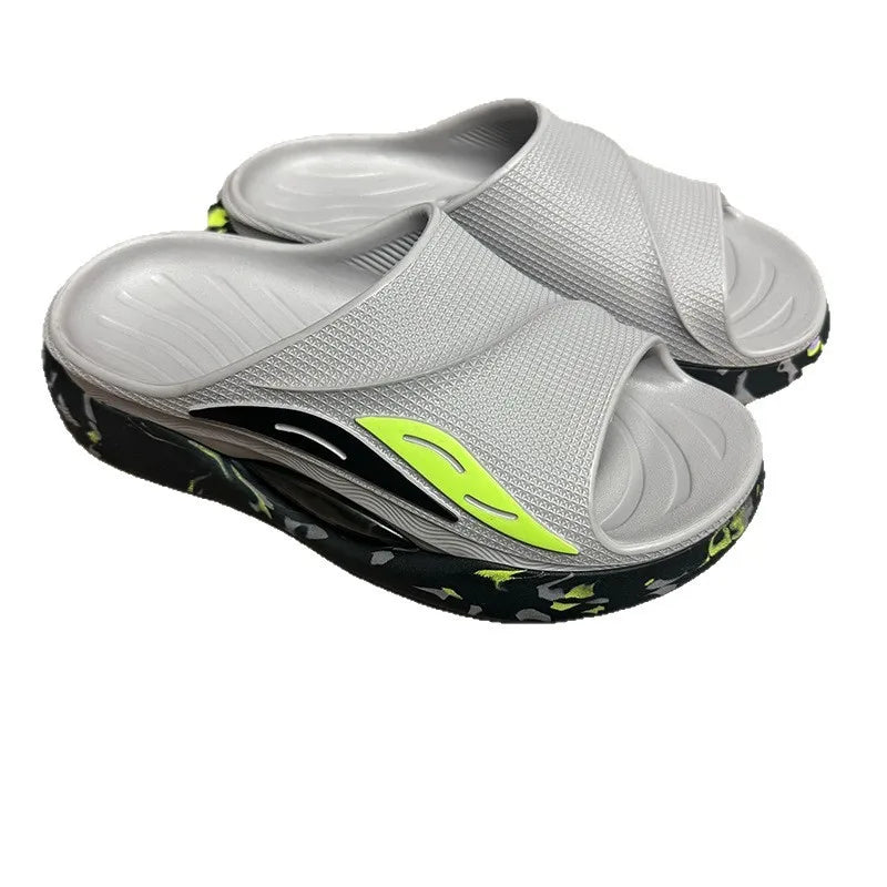Men'S and Women'S EVA Platform Slide Slippers Solid Soft Lightweight Comfortable Open Toe