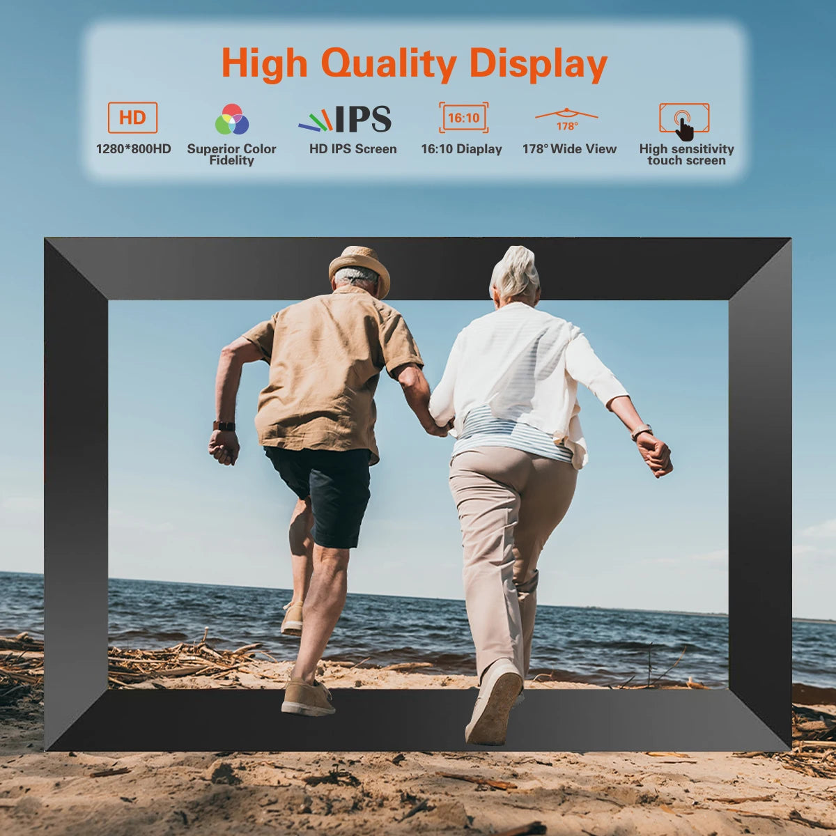Frameo/Uhale 10.1 WiFi Digital Picture Frame with 1280x800 HD Touch Screen Digital Photo