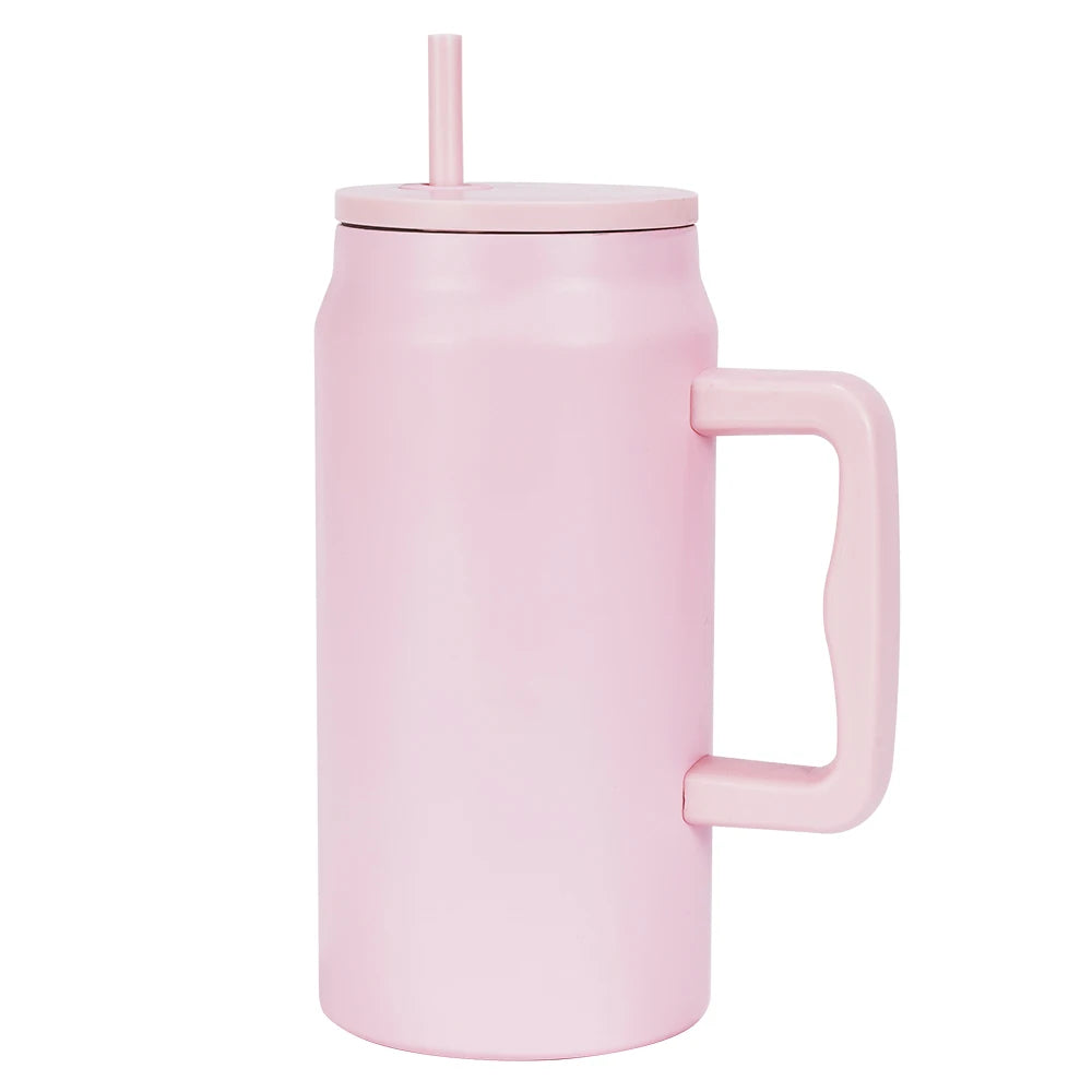 40oz Stainless Steel Insulated Tumbler with Straw Customized Design For Water Coffee Iced