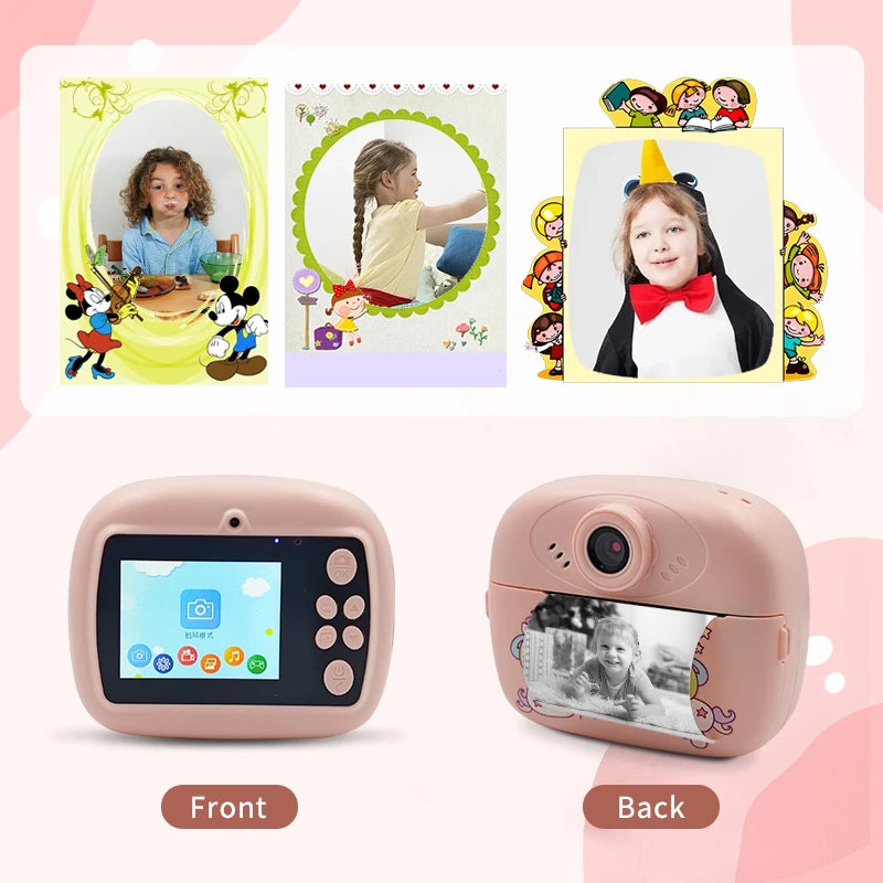 Children Gift Instant Camera Portable Mini Photo Printer Cute Camera Printer For Kids