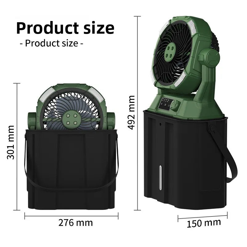 Outdoor Camping Fan with Ultra-Long Battery Life USB-Charged Portable for Indoor,