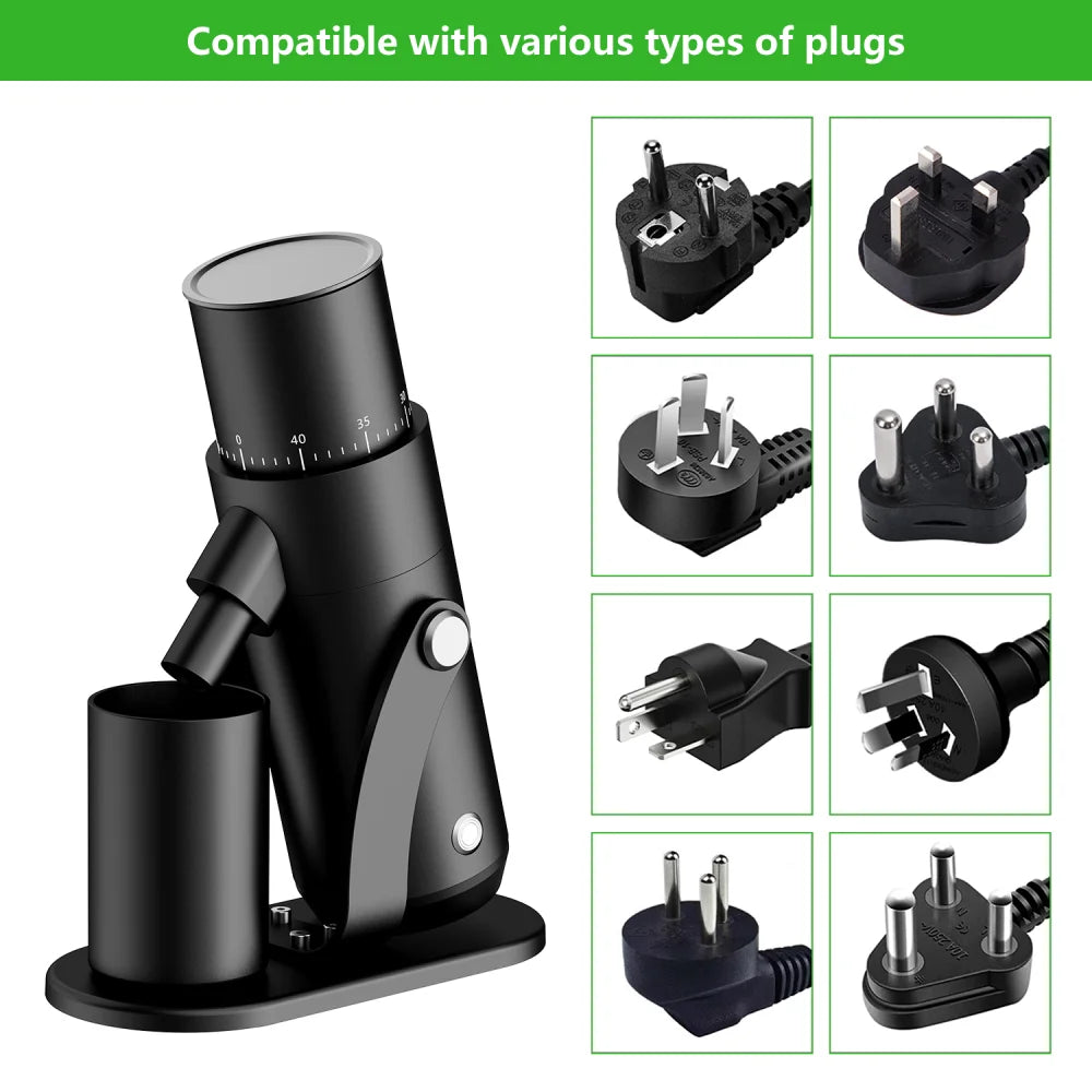 Conical Burr Quiet Motor Operation Espresso Single Dose Coffee Grinder for Household Use