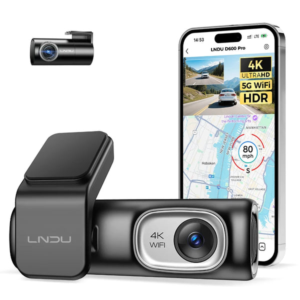 D600pro 4K HDR Car Camera Dash Cam 4K Built in GPS 5G WiFi ADAS EN Voice Control Dash Cam