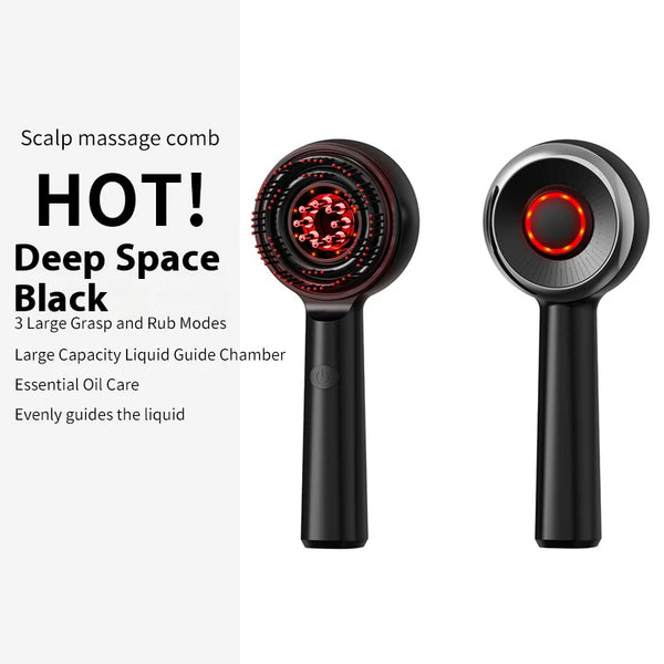3-in-1 Electric Scalp Massager Comb with Red Light for Head Massage
