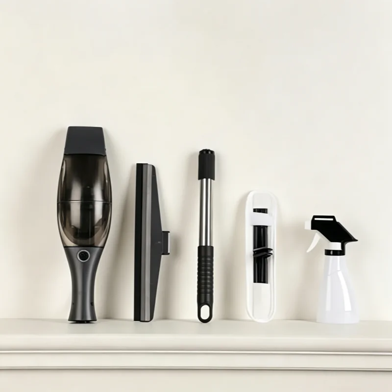 Handheld Cordless Electric Window Vacuum Cleaner Rechargeable Glass Squeegee Streak Free