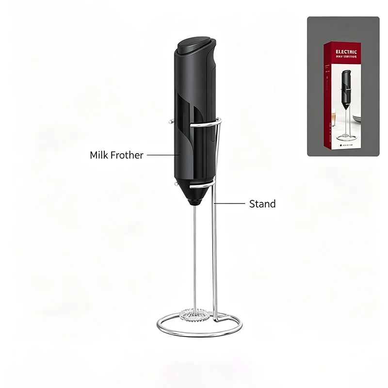 Compact Handheld Electric Milk Frother Easy Clean Portable Professional Coffee Foam Mixer