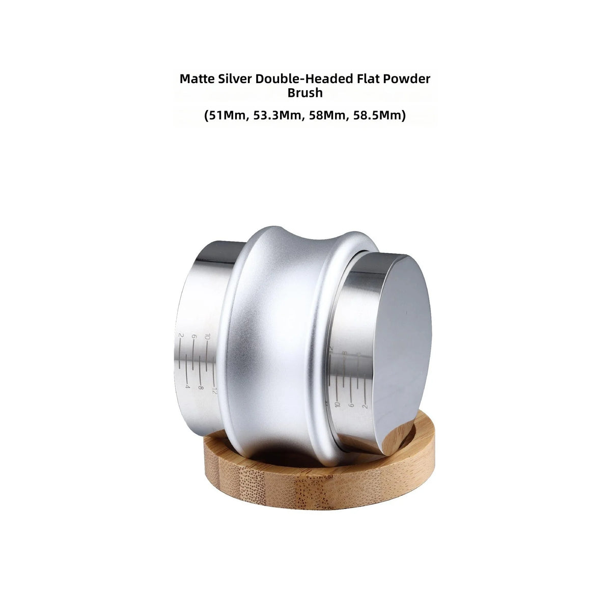 51mm 53.3mm Espresso Coffee Distributor Tamper 2 in 1 Stainless Steel Adjustable Double