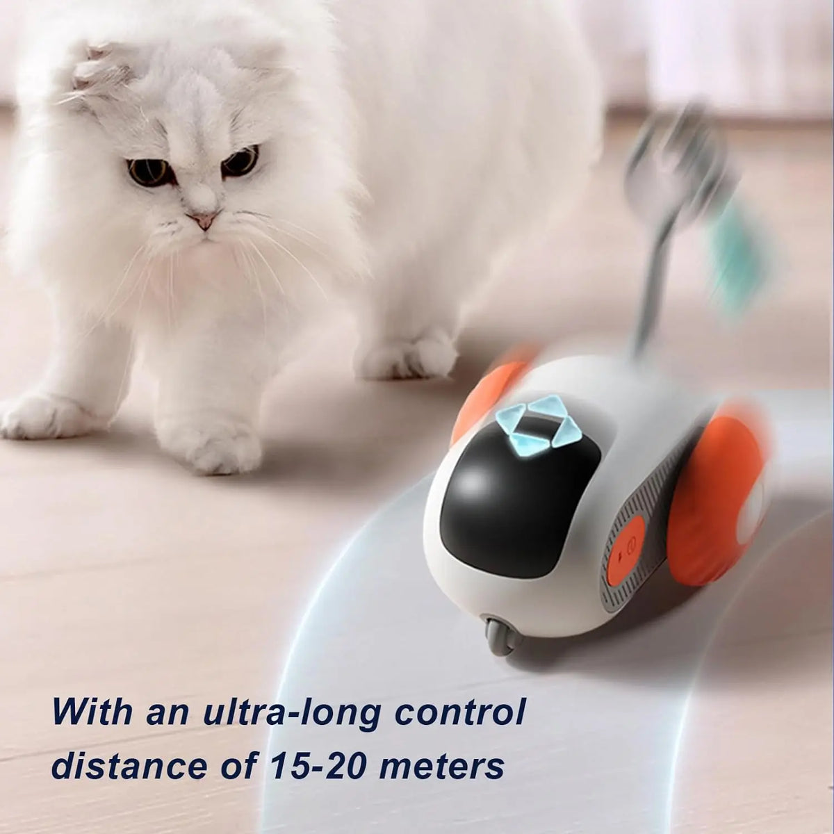 Remote Controlled Silicone ABS 2-Modes Automatic Moving Interactive Kitten Training Toy
