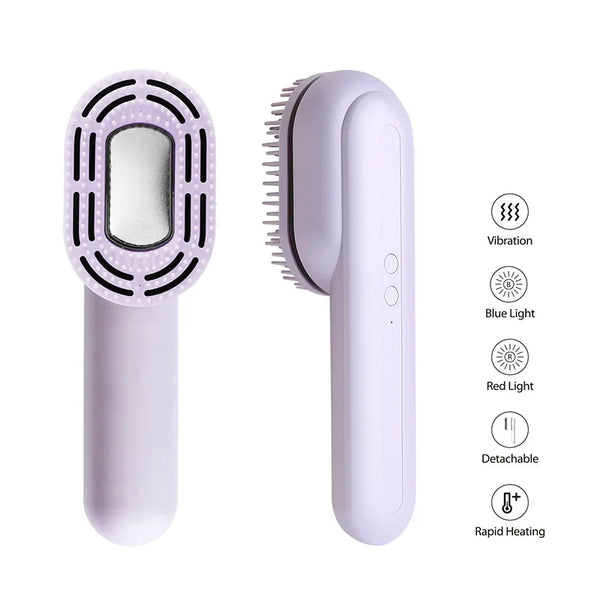 Electric Vibrating Scalp Massage Brush - Portable Hair-Nourishing Tool Ideal for Relaxing