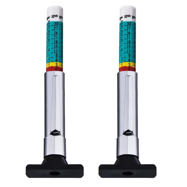 Universal Two-Sided Smart Color Coded or Colorful Tire or Tyre Tread Depth Gauge (Pack of 3)
