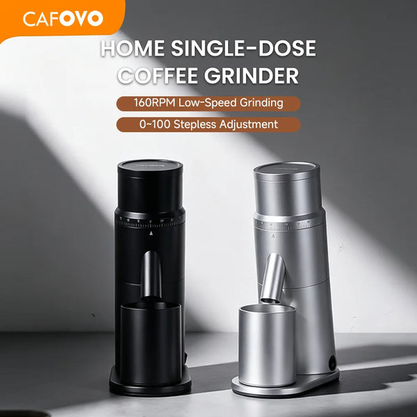 Automatic Electric Stainless Steel 48mm 7-Core Conical Burr Home Single Dose Coffee Bean