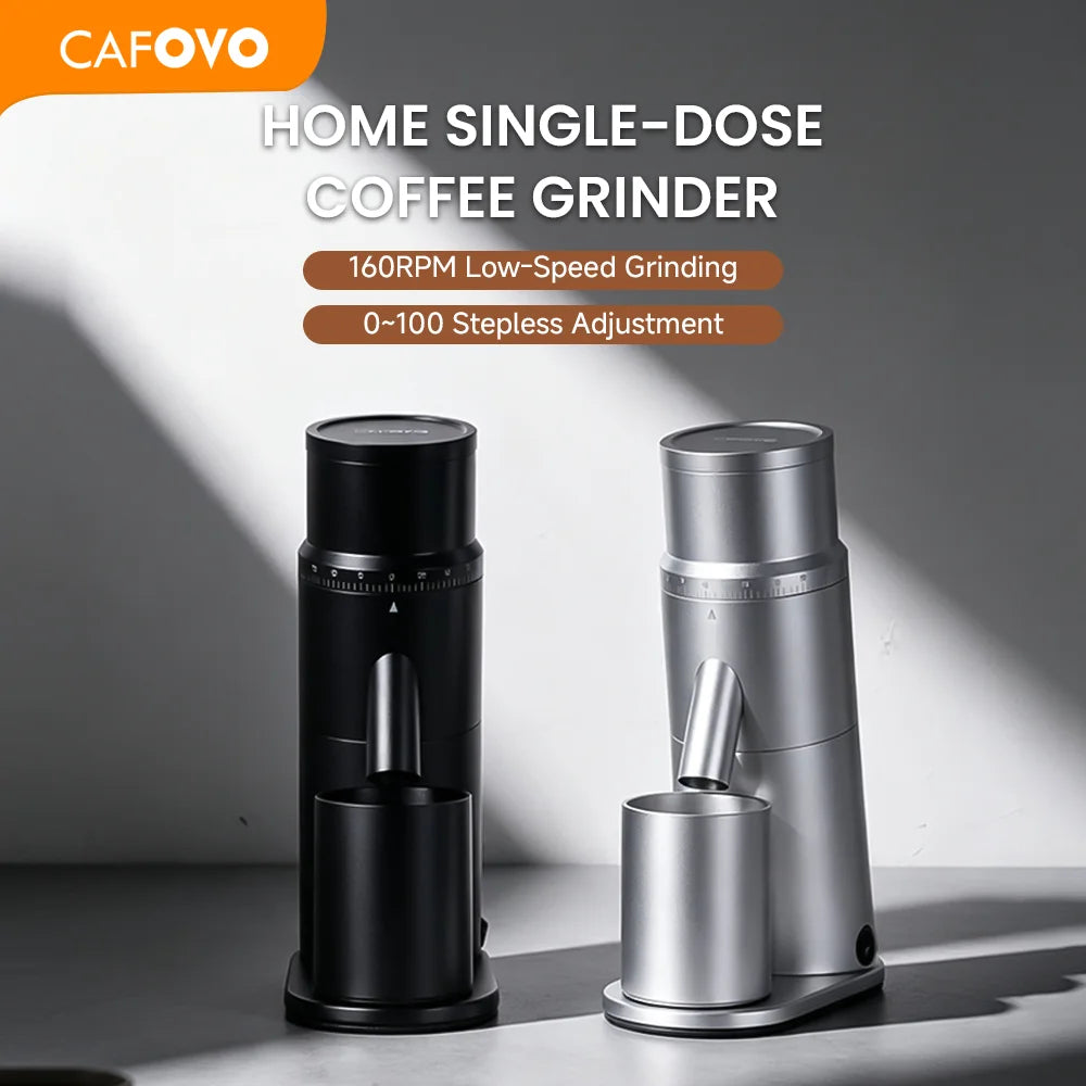 Automatic Electric Stainless Steel 48mm 7-Core Conical Burr Home Single Dose Coffee Bean