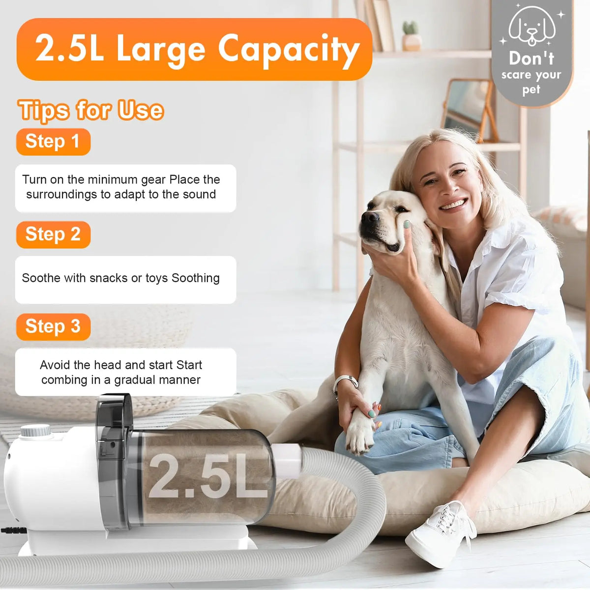 Best Multi-Function Pet Hair Cleaner Vacuum Hair Shaver Brush Pet Cleaner Grooming Kit