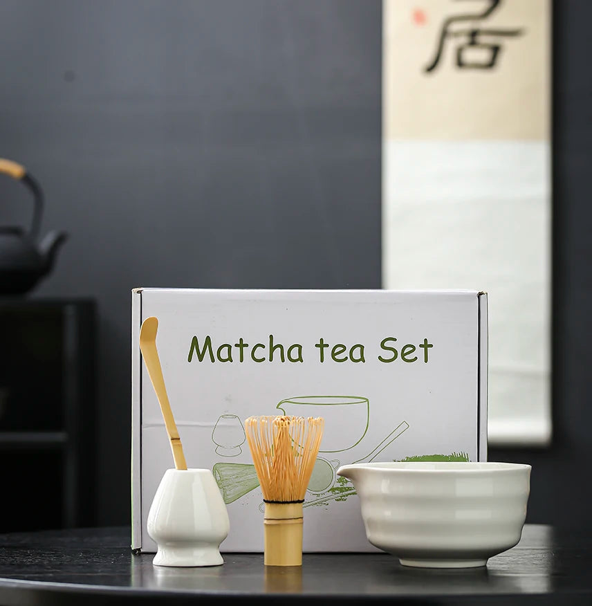 4 to 7 PCS Matcha Bowl Ceremony Accessory Japanese Tea Matcha Organic Bamboo Whisk Chasen