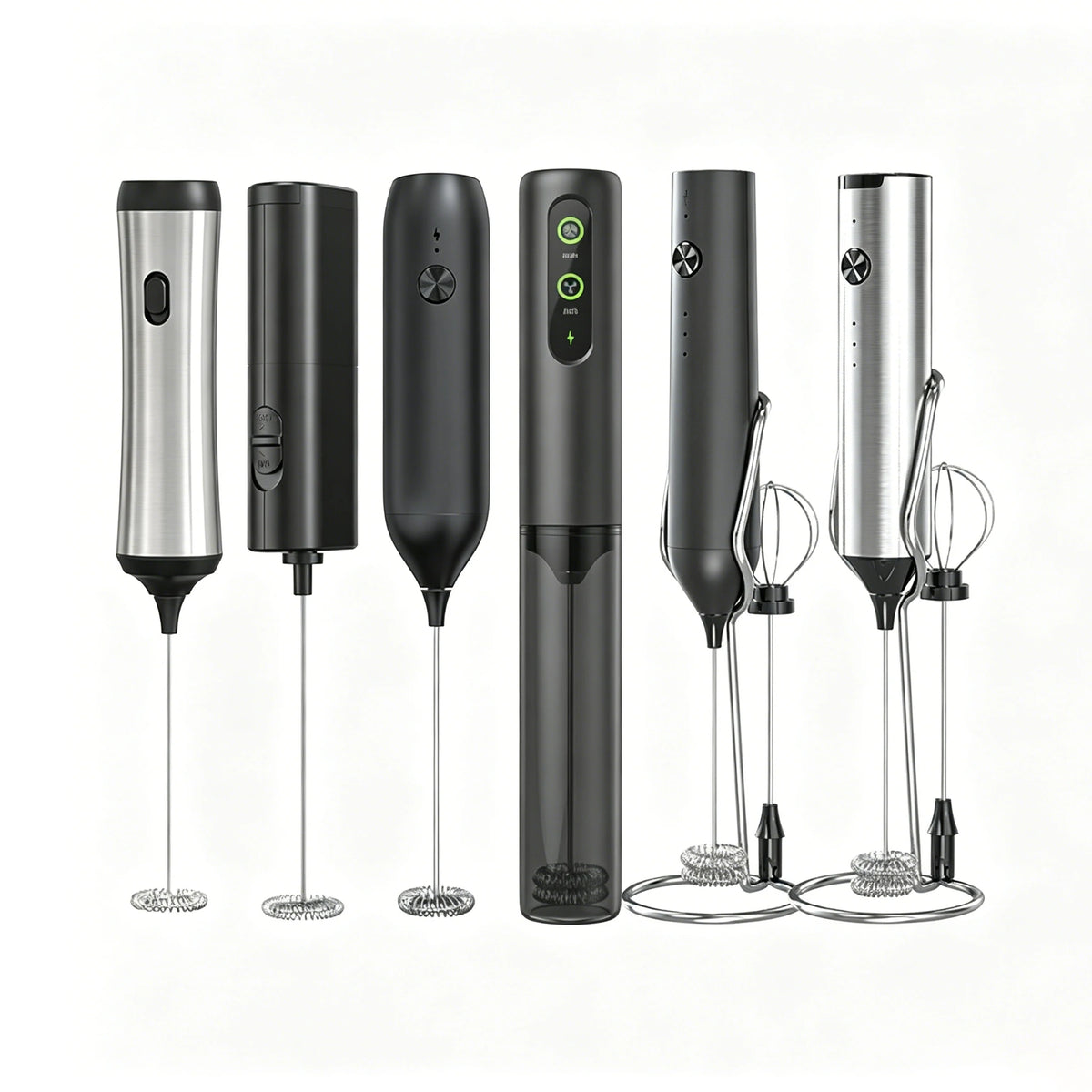 Compact Handheld Electric Milk Frother Easy Clean Portable Professional Coffee Foam Mixer
