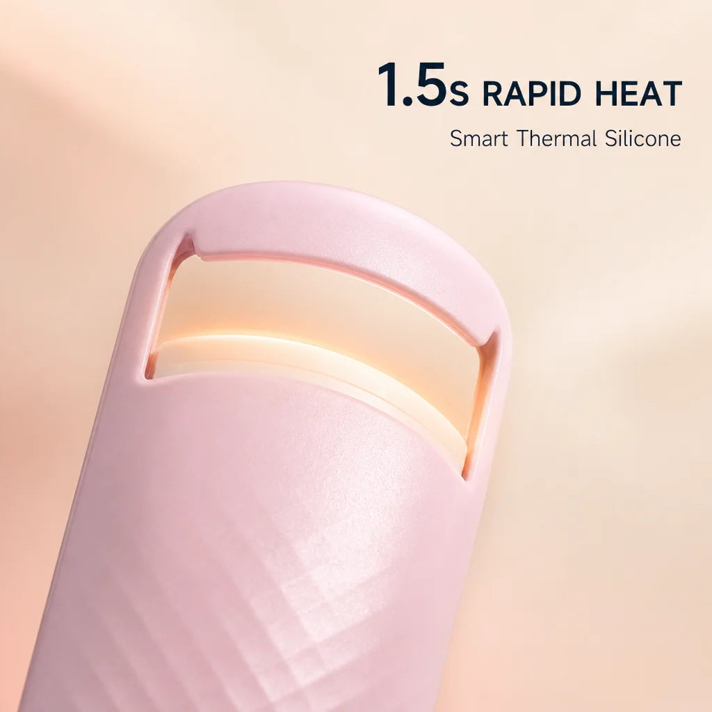 Portable USB Heated Lash Curler E1 Mini Eyelash Tool Long-Lasting Curl For Household