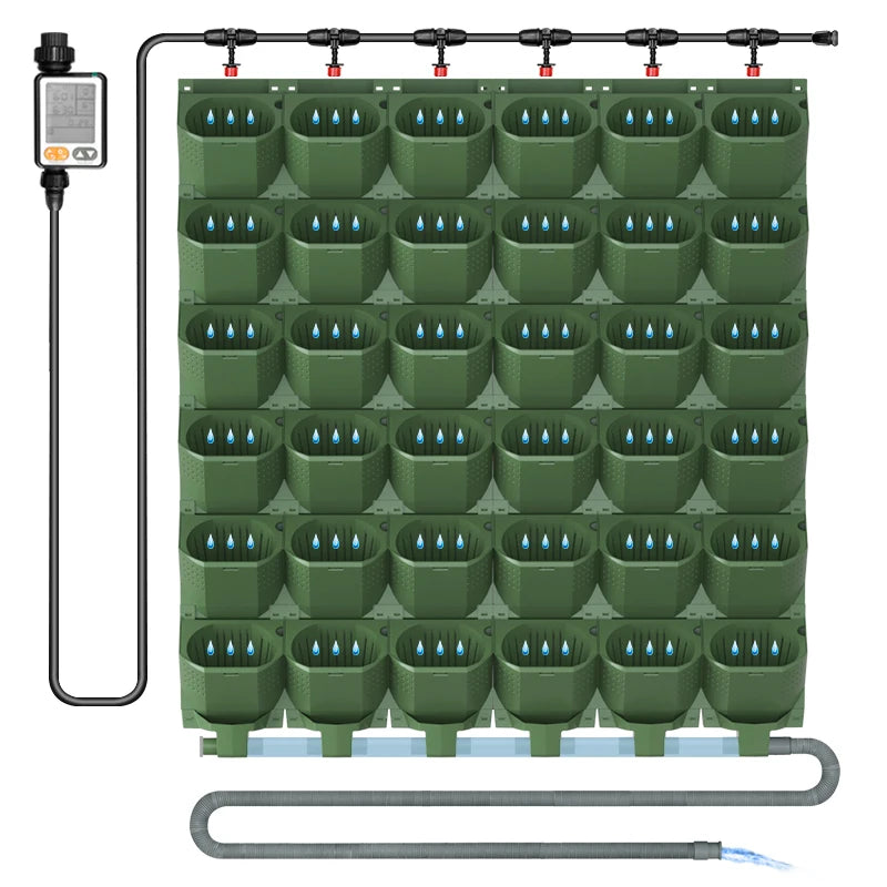 Vertical Garden Wall Automatic Watering Hydroponics Planting System Flowers Modern Plant
