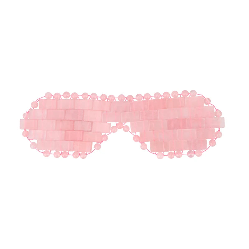 Deep Tissue Guasha Rose Quartz Gua Sha Stone Jade Roller Eye Mask Gift Set CE Certified