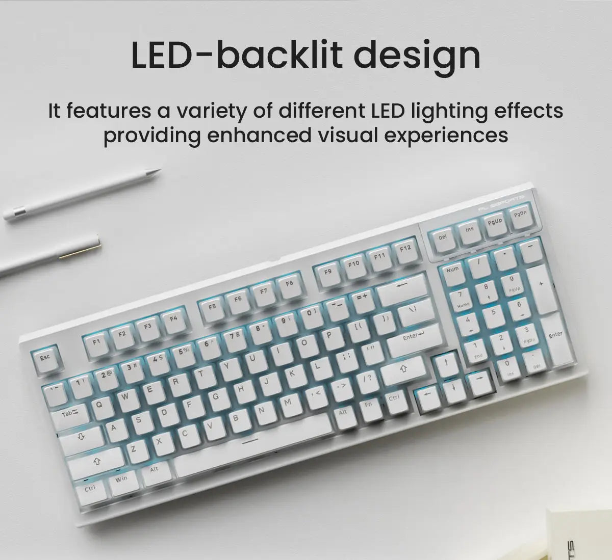 FL980 98Key Gasket Mechanical Keyboard Triple Mode Wireless Wired RGB Hot Swappable