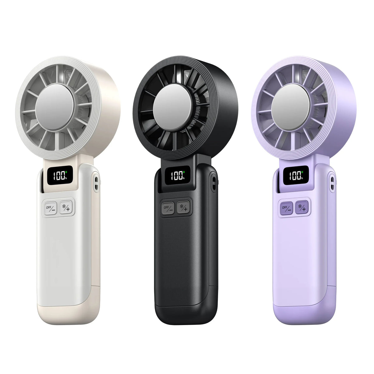 3600mAh Mini Portable Fan USB Rechargeable Plastic Material for