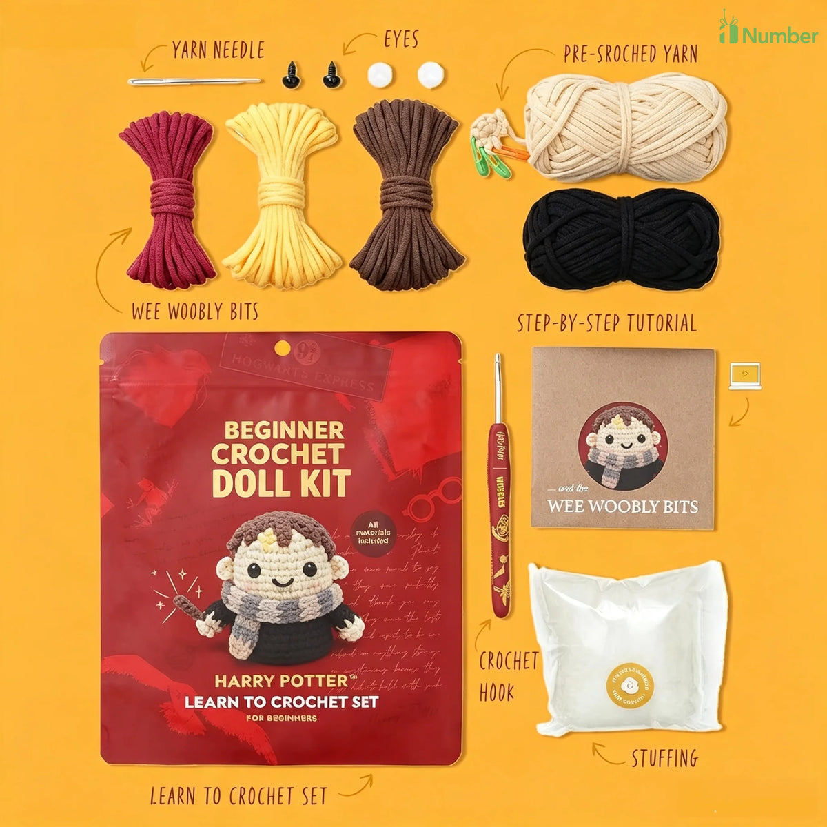 Custom Adults Beginners Video Tutorials Handy Easy Peasy Free Yarn Crochet Set Knitting