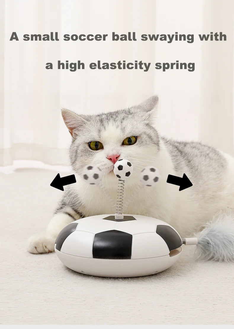 FishPrincess Electric Interactive Automatic Soccer Ball Teaser Toy for Indoor