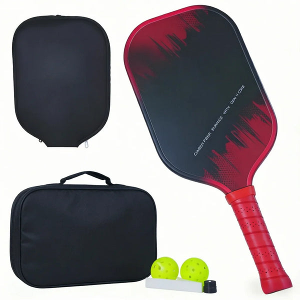 Carbon Fiber Pickleball Paddle Set USAPA Approved 16mm Portable Children Pro Training