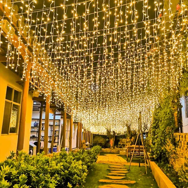 Outdoor Indoor Xmas Decor Multicolor Battery Chain LED Fairy Lights 8 Modes Waterproof