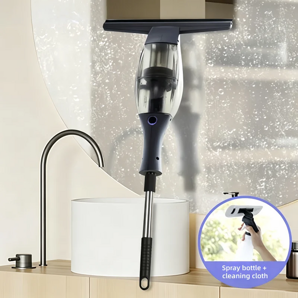 Rechargeable Handheld Glass Vacuum Cleaner Wet Dry Window Squeegee RV Household Car