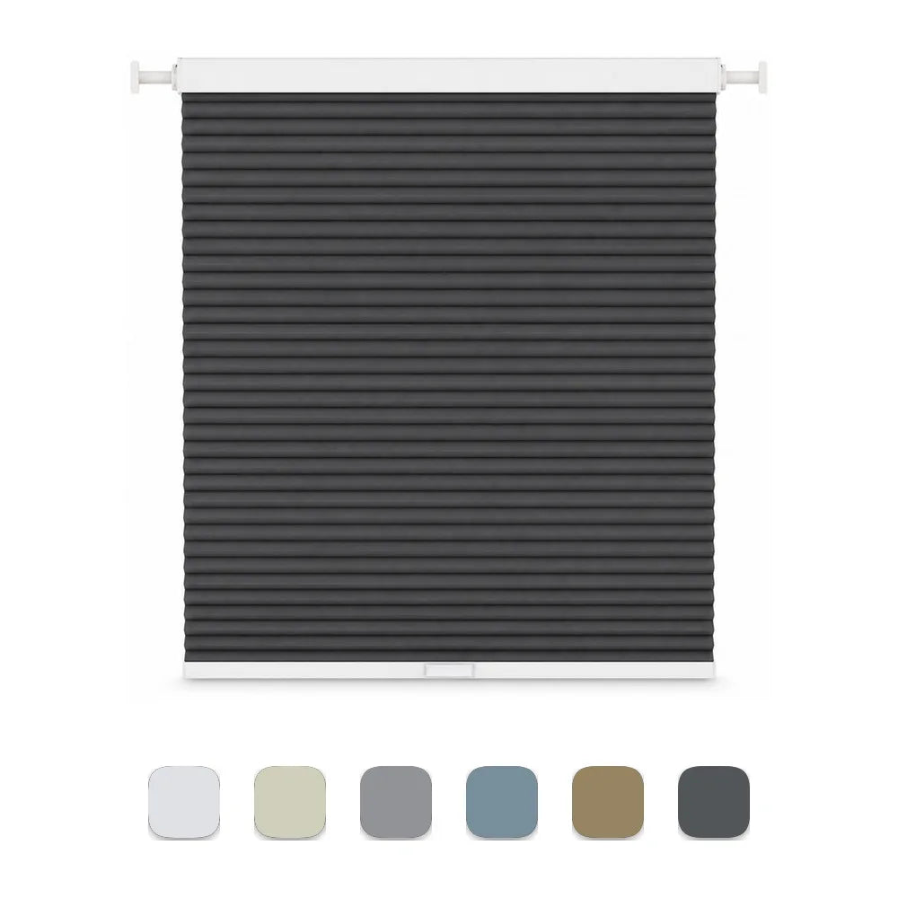 Finished Honeycomb Blinds Cordless No Cord No Drill Two Tracks Economic Cellular Shades