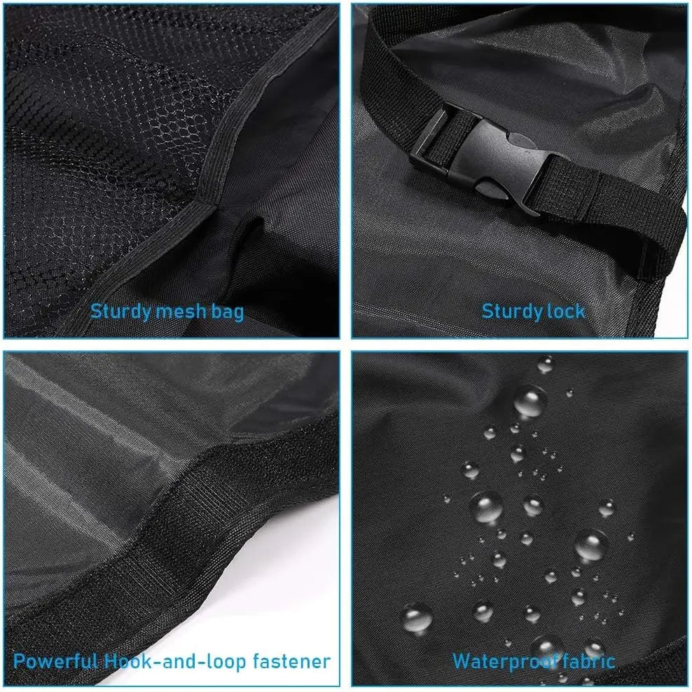 Foldable Storage Organizer Backseat Storage Bag with Adjustable Buckle Strap