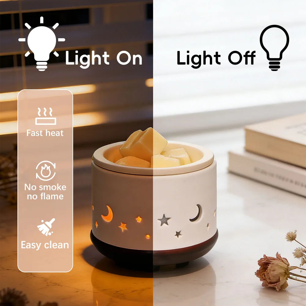 Ceramic Electric Wax Melt Warmer for Scented Wax Cubes Flameless Fragrance Warmer