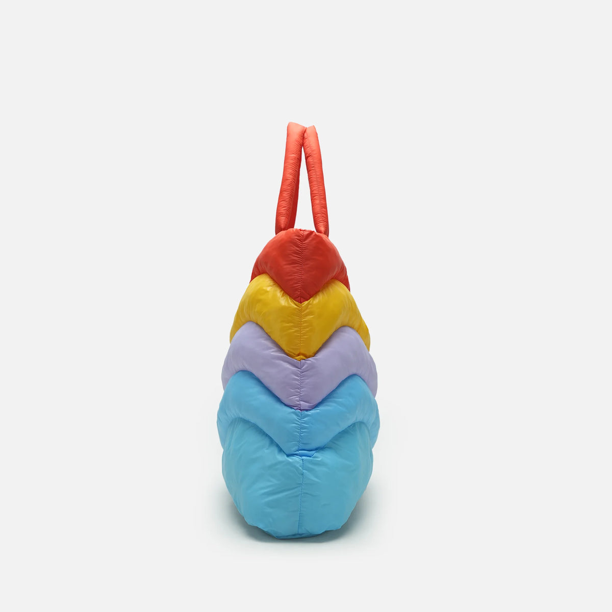 Unique Design Beautiful Colors Large Capacity Puffy Tote Bag Recycled Nylon Fabric Puffer