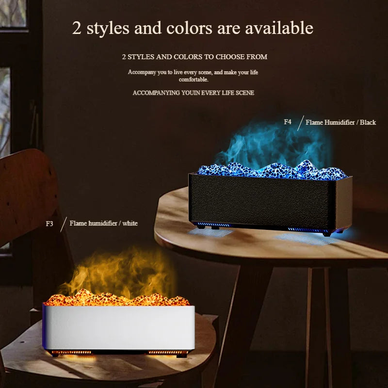 New Colorful Flame Aromatherapy Machine Home Bedroom Desktop Simulation Fireplace