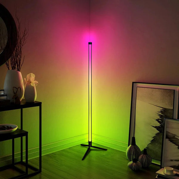 Indoor Home Decor Smart Corner Floor Standing Standard Lamp Lighting Modern Stand Floor