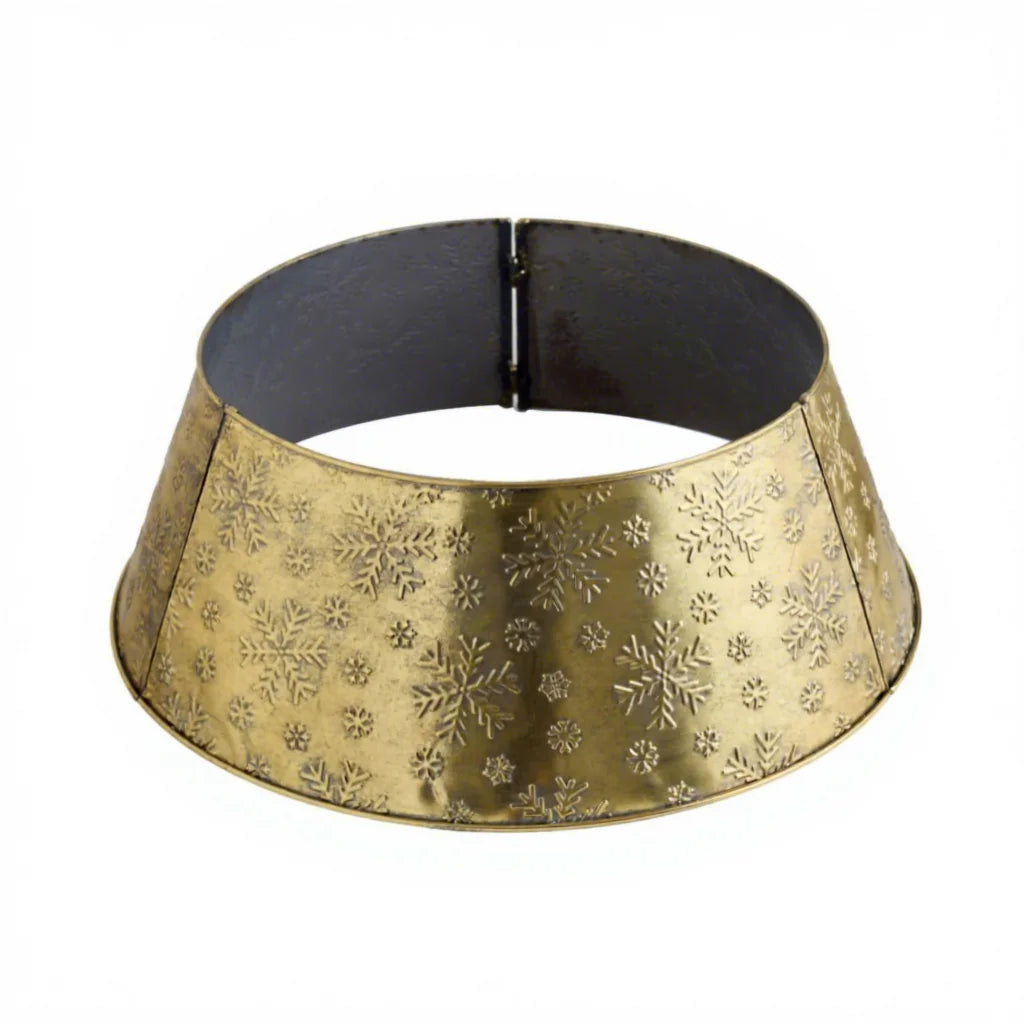 Iron Christmas Tree Base Collar & Ring Decorative Fence for Indoor/Outdoor Holiday Home
