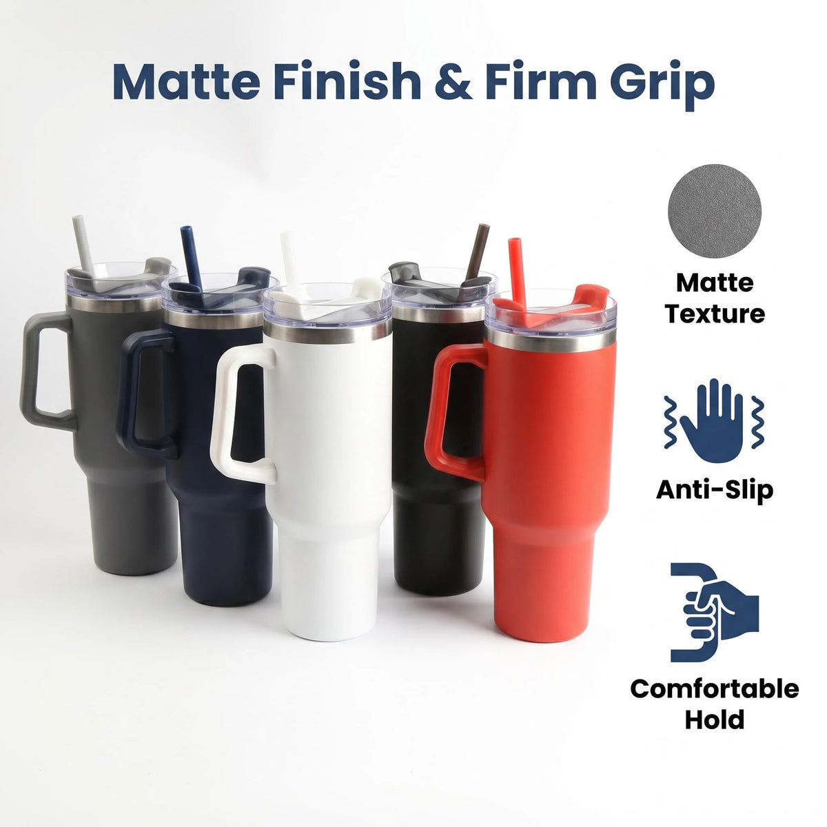 BPA Free Eco Friendly Double Walled Insulated Coffee Tea Drinking Morning Routine 40 Oz