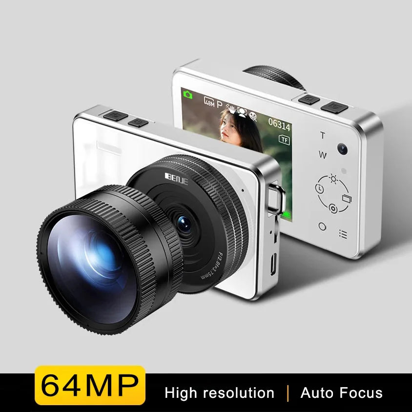 New Popular 2.8 Inch HD Digital Camera for Students Video Camera 2.7K 64MP IPS Screen 16X