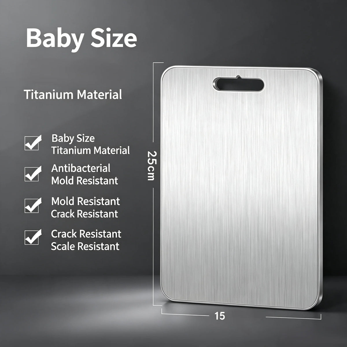 Double Sided Titanium Cutting Board Antibacterial Kitchen Chopping Board With Hanging
