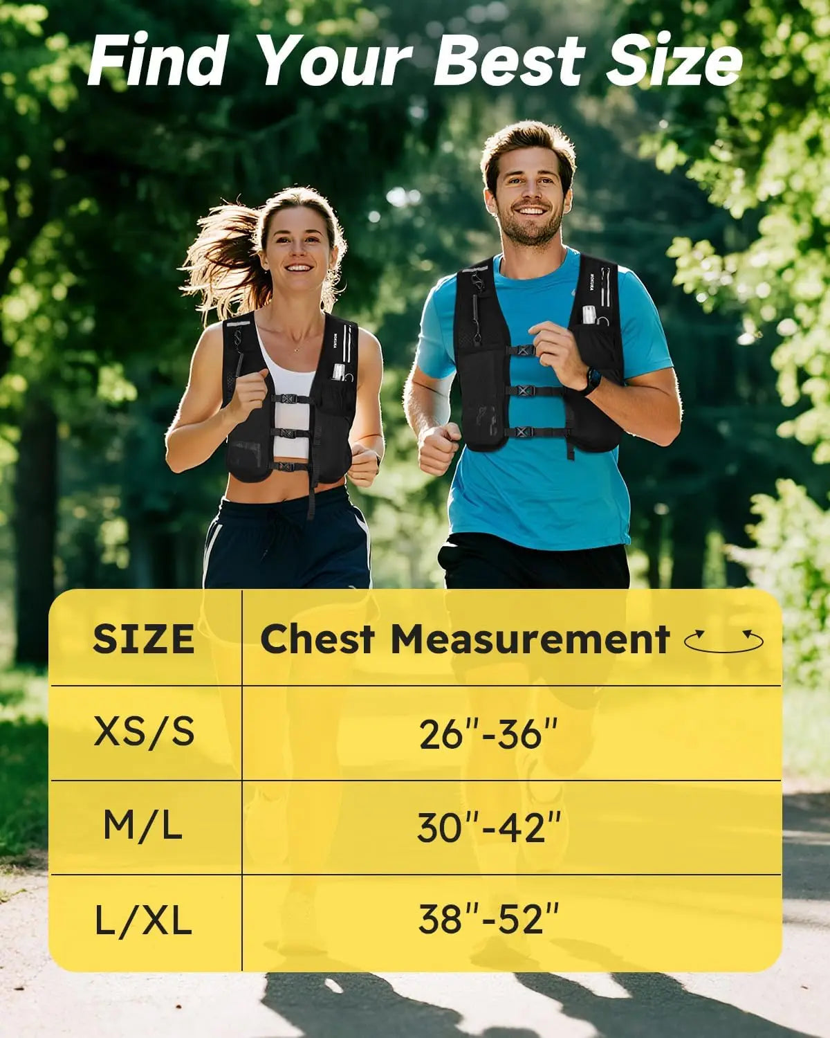 Unisex Running Vest Lightweight Hydration 500ML Soft Flask Phone Holder Reflective