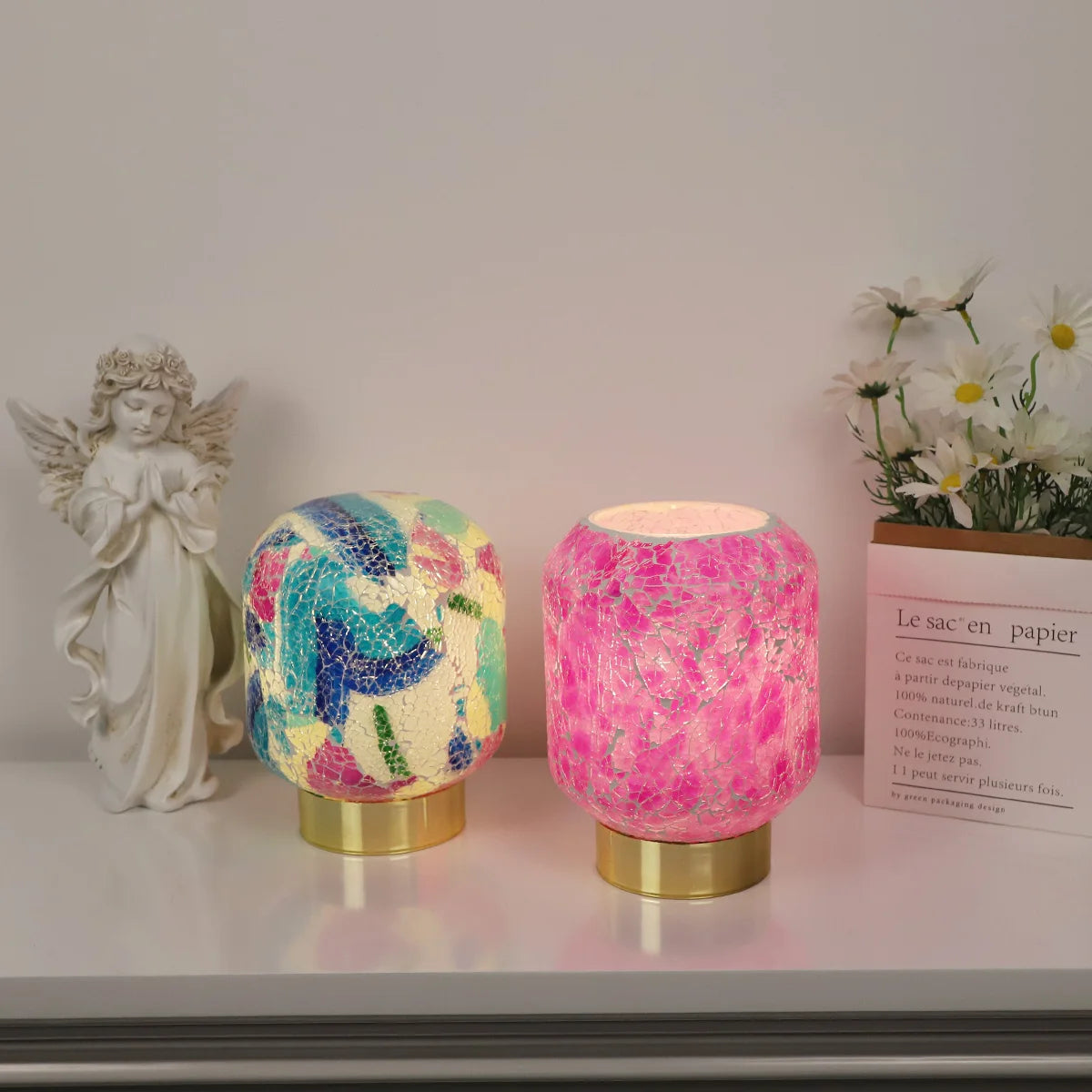 New Arrived LED Ball Lights Glass Table Lamp For Bedroom Dorm Living Kitchen